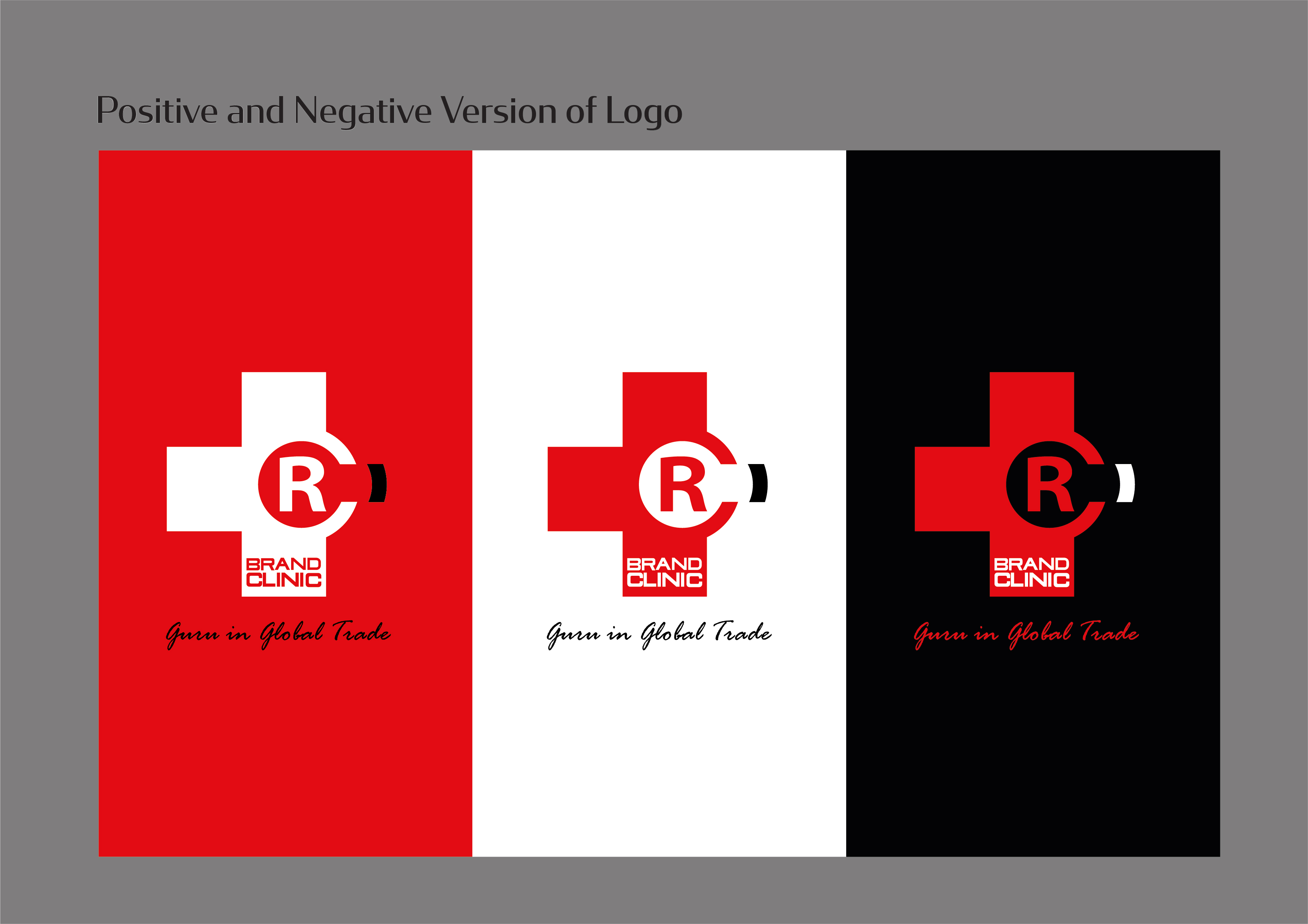 Brand Clinic positive and negative logo variants