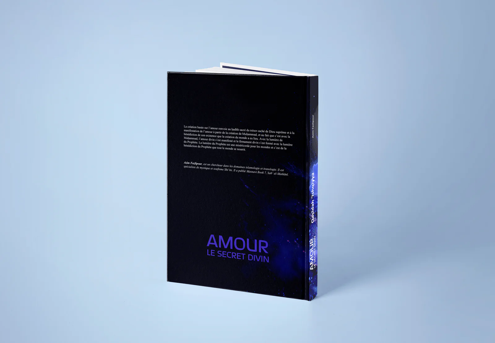 Back cover and spine of Amour Le Secret Divin